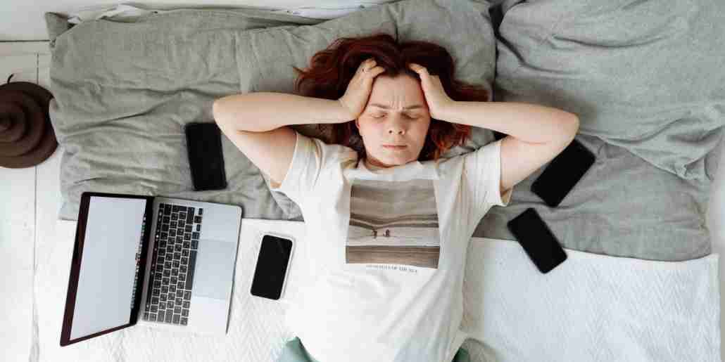 woman stressed out