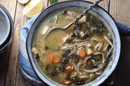Hearty Vegetable Soup with Chicken
