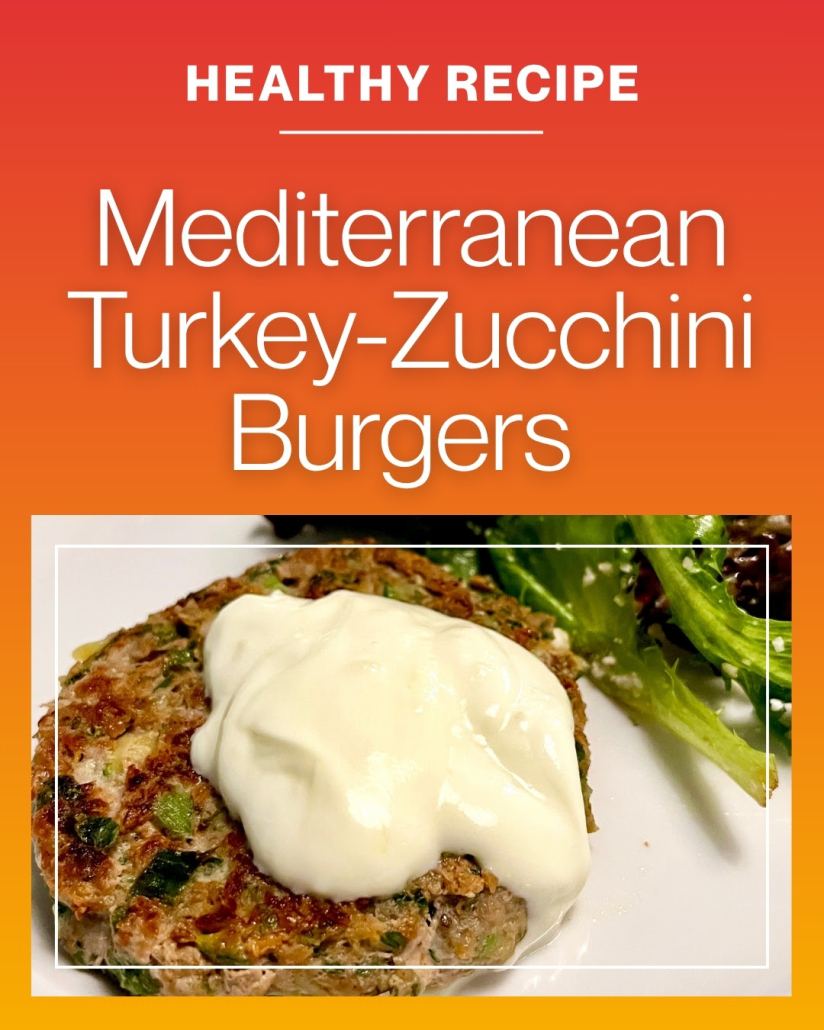 Mediterranean Turkey-Zucchini Burgers